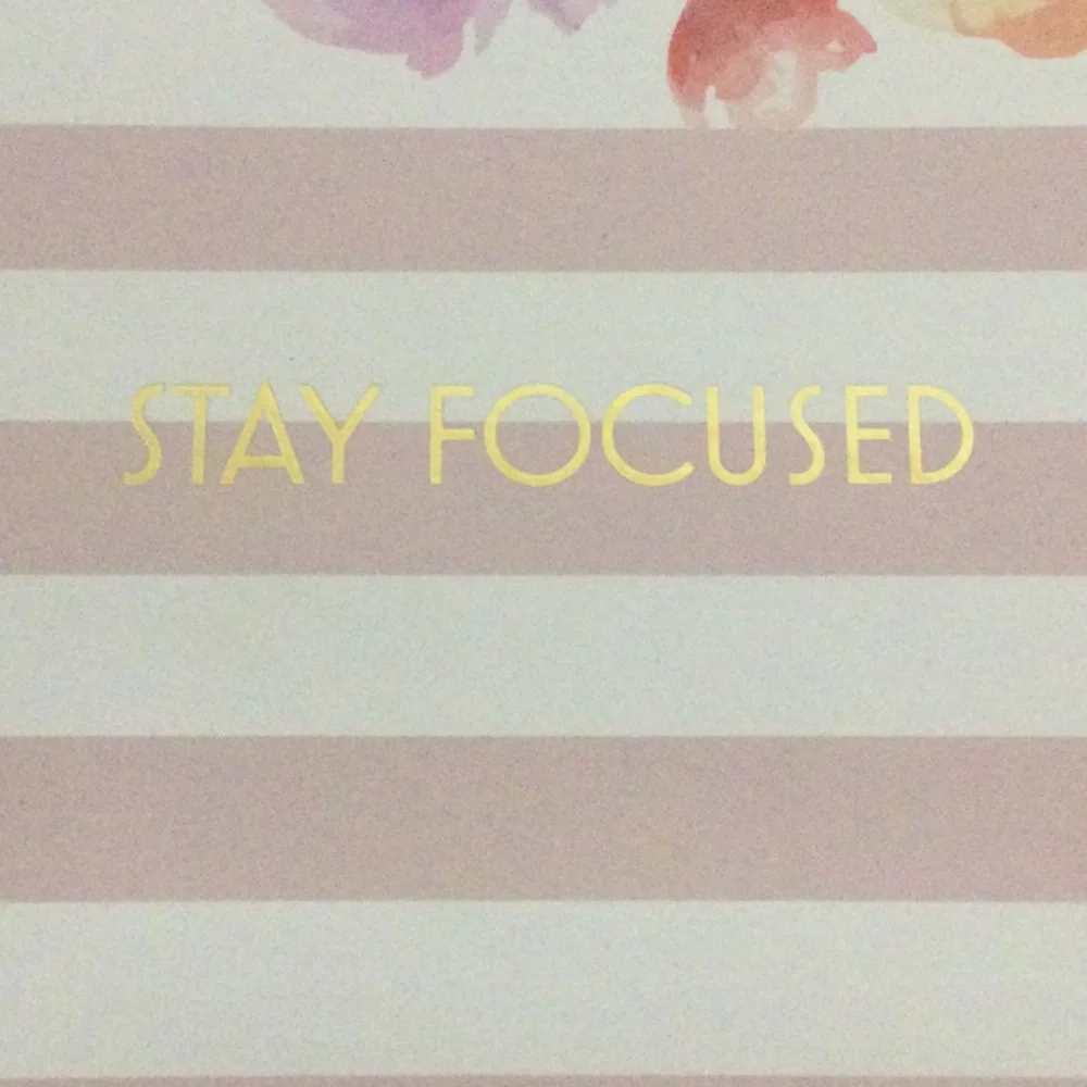 🌞 Stay Focused journal new with defect, pages inside are upside down! Lol
